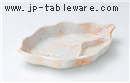 桜志野葉型仕切皿