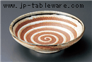 渦志野７．５めん皿