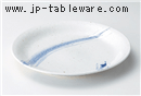 粉引呉須流し８．０皿