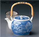 呉須巻蔦Ｕ付１０号土瓶