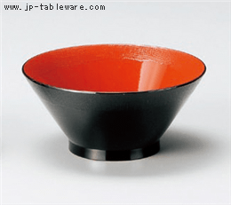 渕布目茶漬け椀 黒内朱 渕布目茶漬け椀 黒内朱