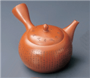 玉光作朱泥急須丸形心経彫セラメッシュ網 玉光作朱泥急須丸形心経彫セラメッシュ網