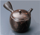 玉光作茶窯変急須長丸形藻掛けセラメッシュ網 玉光作茶窯変急須長丸形藻掛けセラメッシュ網