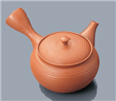 玉光作朱泥急須大ツバ平丸形千段無地セラメッシュ網 玉光作朱泥急須大ツバ平丸形千段無地セラメッシュ網