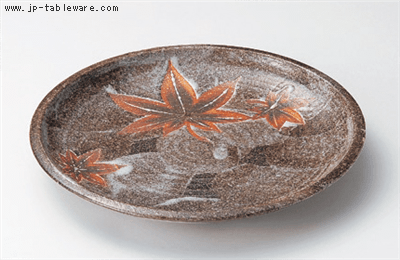 ねずみ志野括り手８．０皿