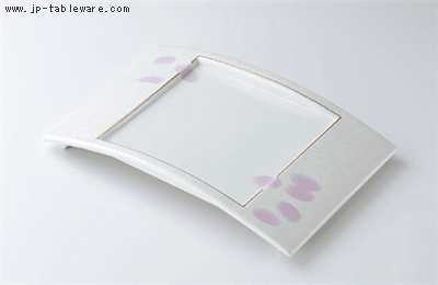 ラスター弓型前菜皿