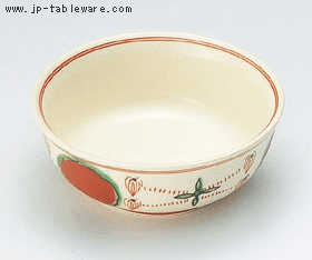 高麗赤絵丸紋丸鉢