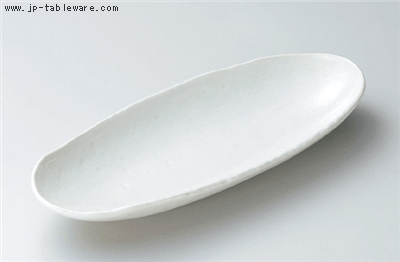 粉引長盛皿