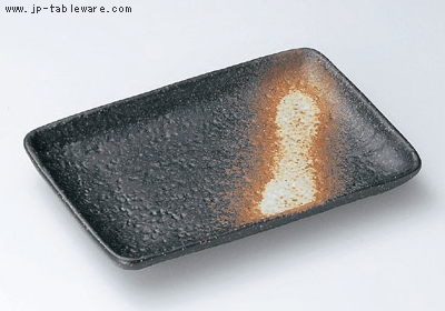 黒備前６．０長角皿