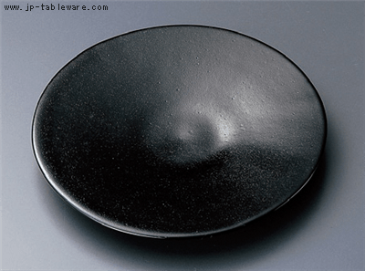 黒釉丸５．０皿
