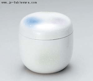 三色吹夏目形むし碗（小）