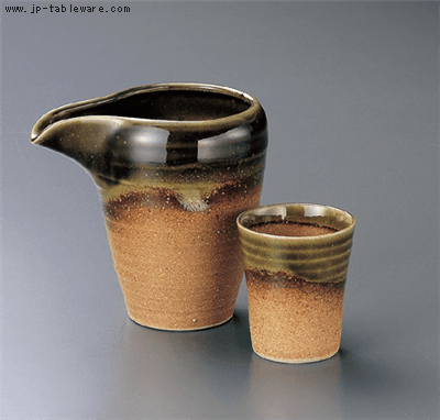 織部流し冷酒器 織部流し冷酒器