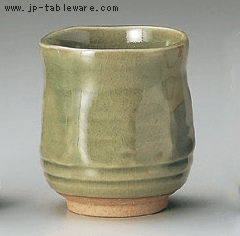 灰釉ケズリ湯呑