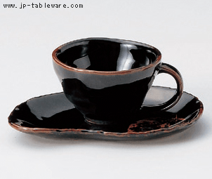 天目木の葉コーヒーC/S(碗と受け皿セット) 天目木の葉コーヒーC/S(碗と受け皿セット)