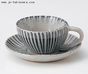 二色内外十草コーヒーC/S(碗と受け皿セット) 二色内外十草コーヒーC/S(碗と受け皿セット)