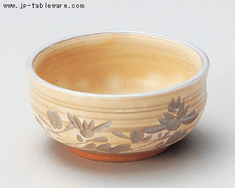 古萩彫蘭４．０丸鉢