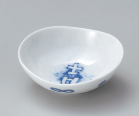 吹墨吉まゆ型小付