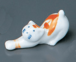 ノビ猫（赤）箸置