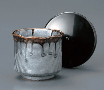 黒銀彩八角飯器　身（蓋別売）