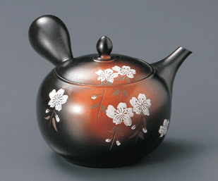 春秋作窯変丸形桜ポコ網