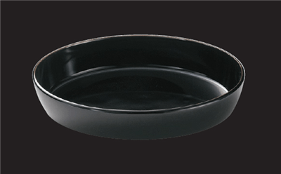 ストーンブラック１３吋楕円盛鉢