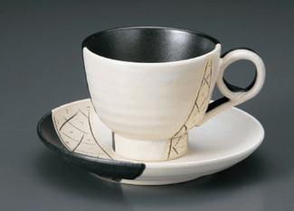 古式祥瑞コーヒ碗皿（碗と受け皿セット）