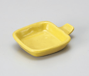 黄色箸置珍味皿