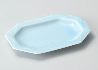 青白ダイヤ型皿