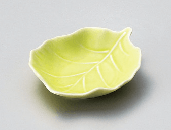 木の葉黄緑小皿