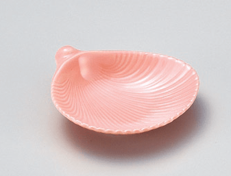 ピンク貝がら鉢