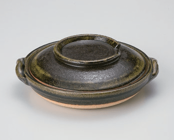 緑灰釉柳川鍋
