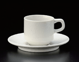 ベーシック粉引スタックコーヒー碗皿(碗と受け皿セット) ベーシック粉引スタックコーヒー碗皿(碗と受け皿セット)