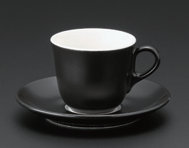 マーレコーヒー碗　ブラック（碗のみ-受け皿なし）