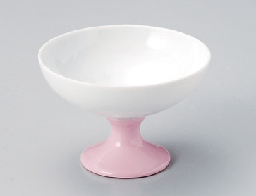 ピンク高台鉢
