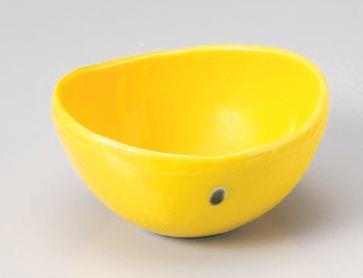 黄輝楕円小鉢（大）