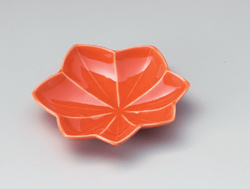 紅葉（橙）小皿