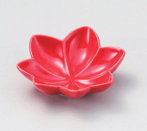 紅葉　赤浅鉢