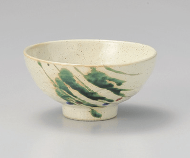 野の花中丸　茶碗
