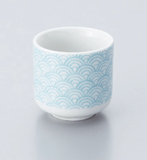 青海波ディップソースカップ（Ｌｉｇｈｔ　ｂｌｕｅ）