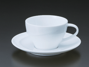 アルコ（白磁）コーヒー碗皿
