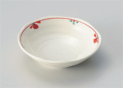 赤絵小花５．０鉢