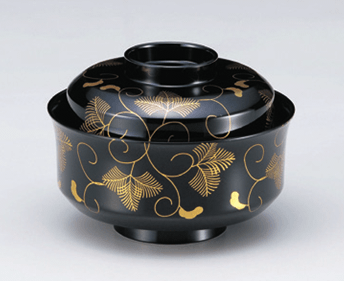 ［ＴＭ］４．５寸天竜寺椀　黒松唐草