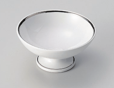 白磁プラチナ高台小鉢