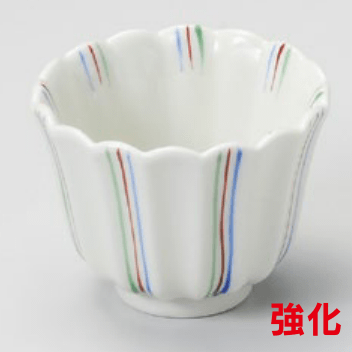 三彩菊型3.0小鉢