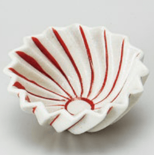 赤絵筋フリル珍味 赤絵筋フリル珍味
