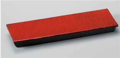 紅黒炭ﾚｰﾙ長皿
