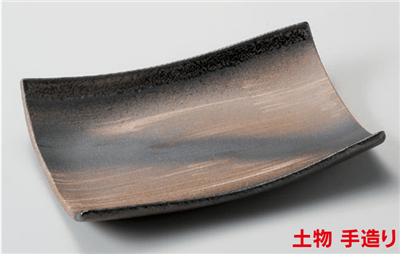 金彩長角皿(小) 金彩長角皿(小)