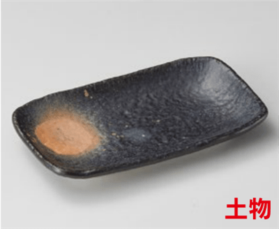 備前6寸長角皿 備前6寸長角皿