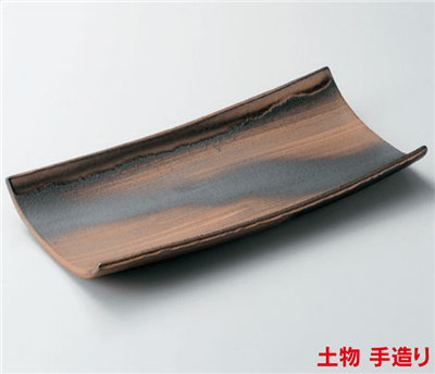 金彩長角皿(大) 金彩長角皿(大)
