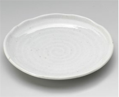 白粉引釉5.0皿